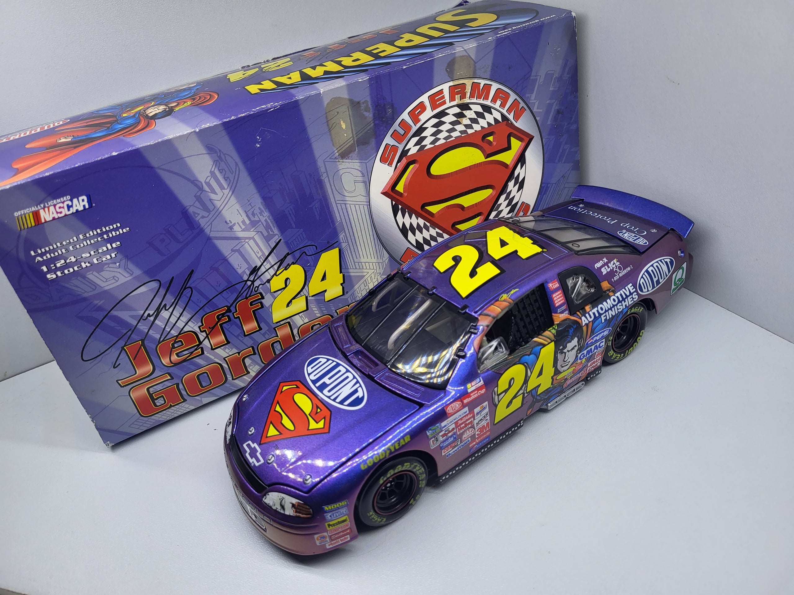 Jeff gordon superman diecast car store